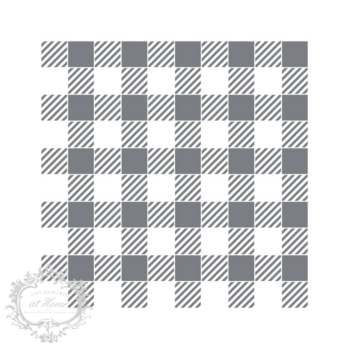 Gingham - Mesh Stencil 12x12