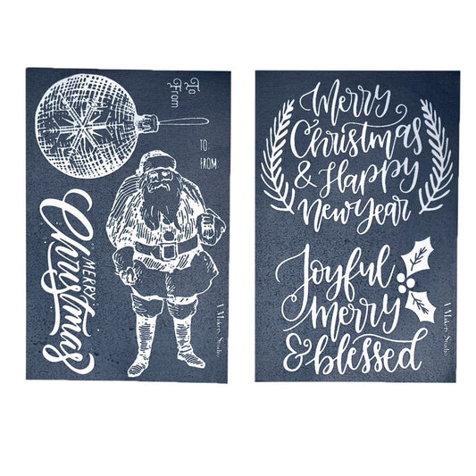 Vintage Christmas - Mesh Stencil 2 pack - 5.5 x 8.5