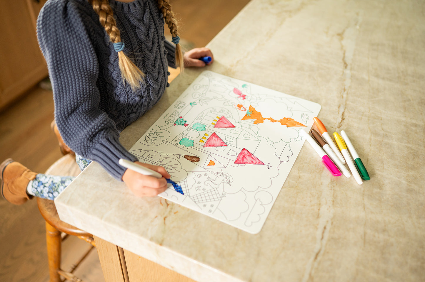 Castle Silicone Coloring Mat