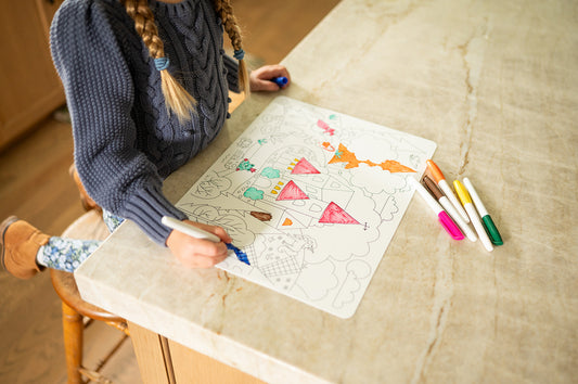 Castle Silicone Coloring Mat