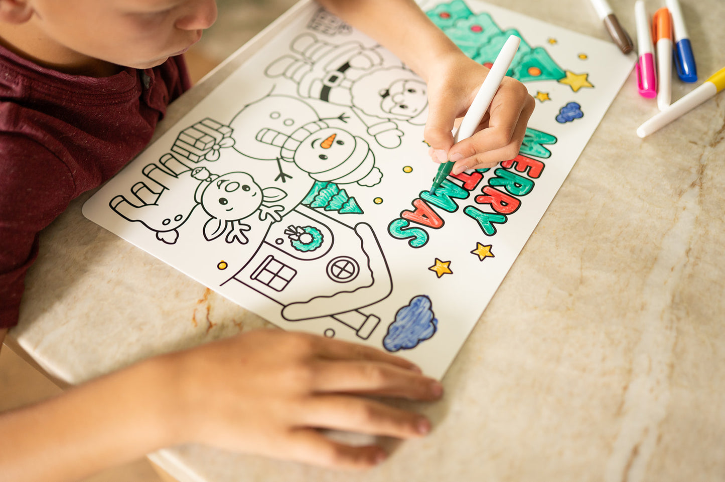 Christmas Silicone Coloring Mat