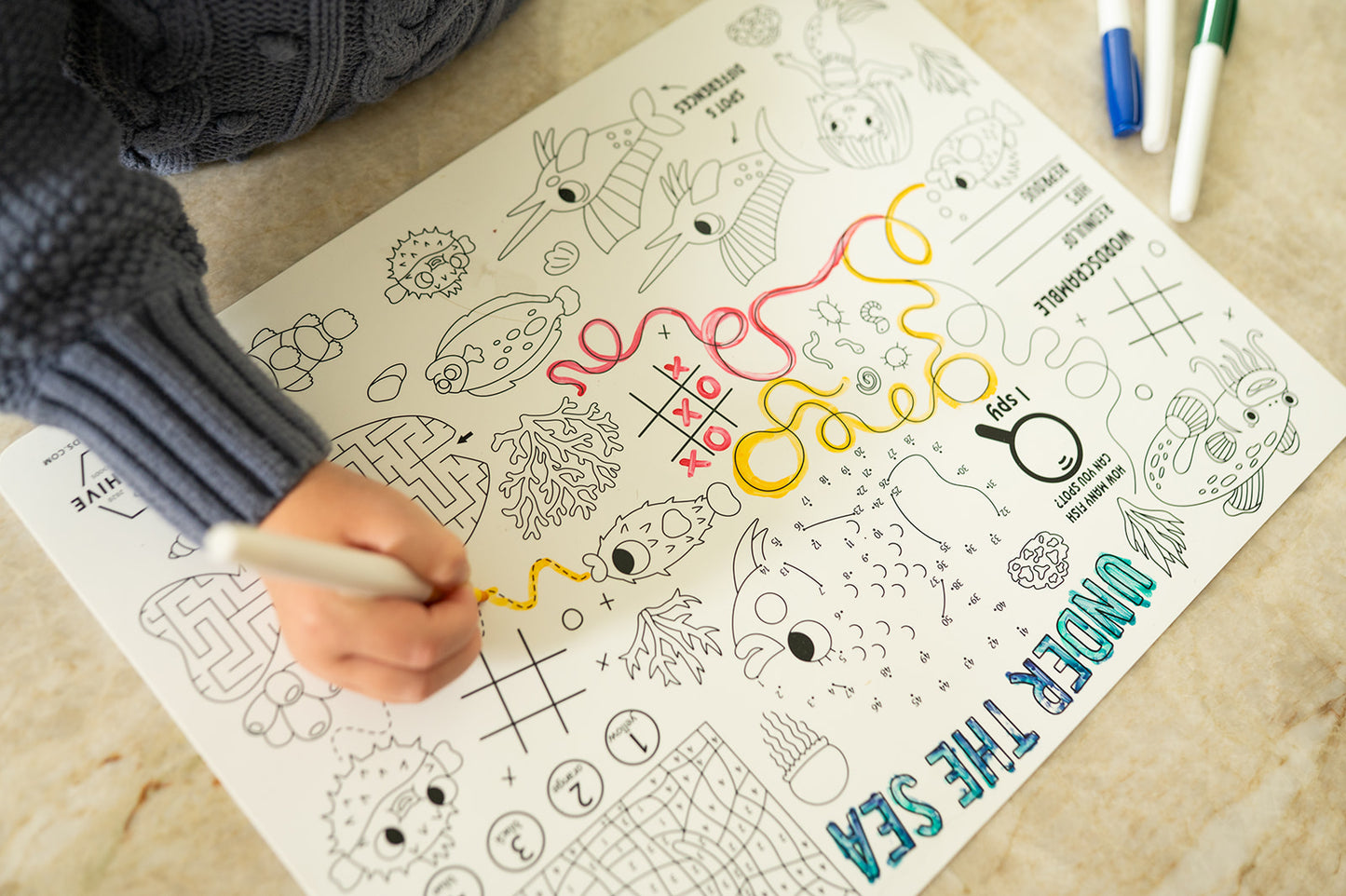 Under the Sea Silicone Coloring Mat