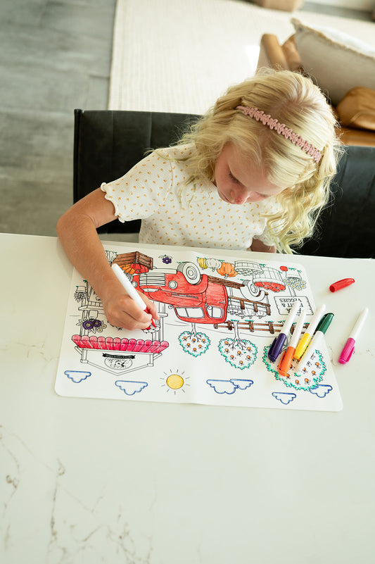 On the Farm Silicone Coloring Mat