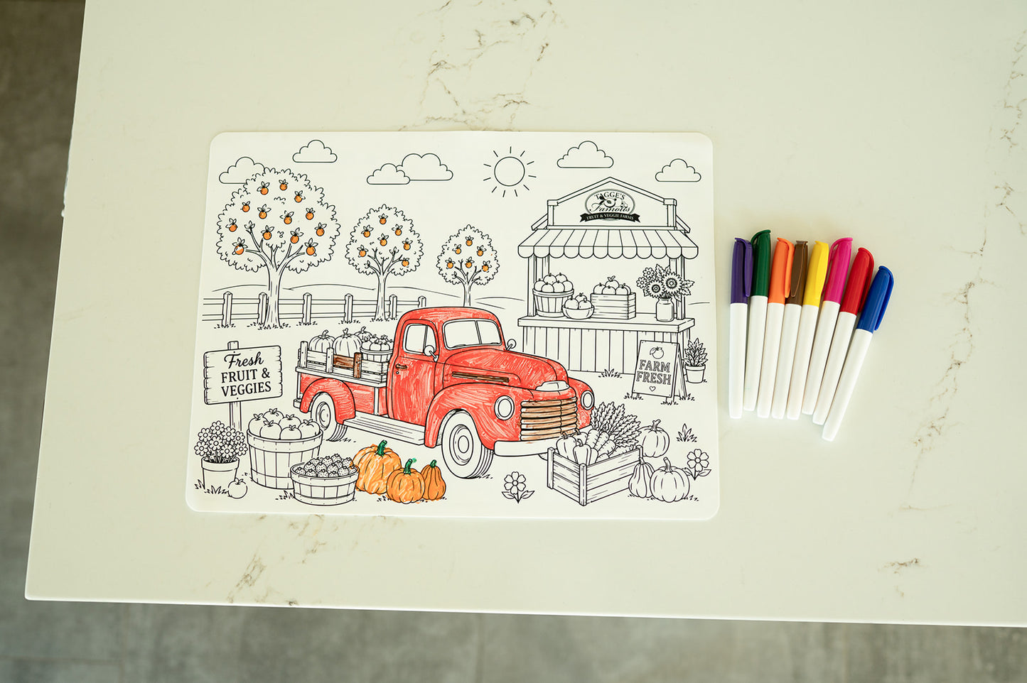 On the Farm Silicone Coloring Mat