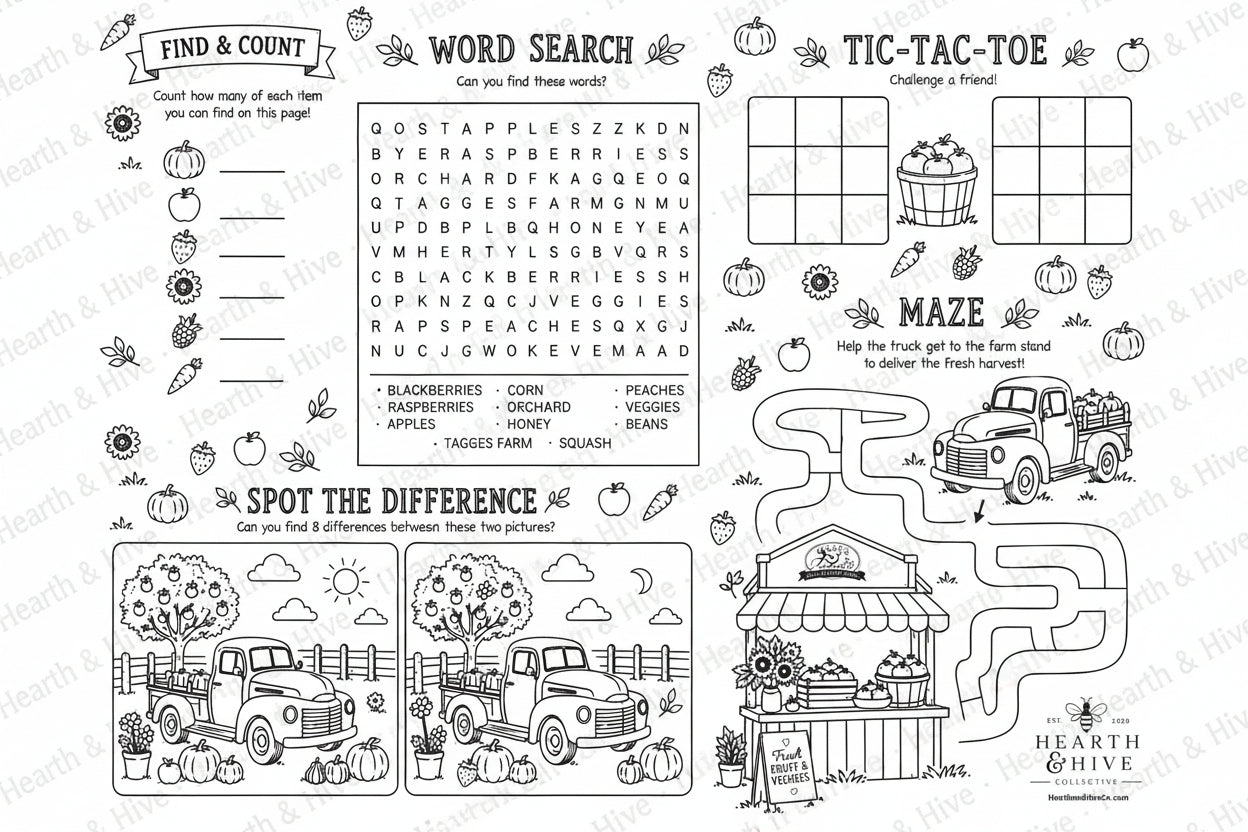 On the Farm Silicone Coloring Mat