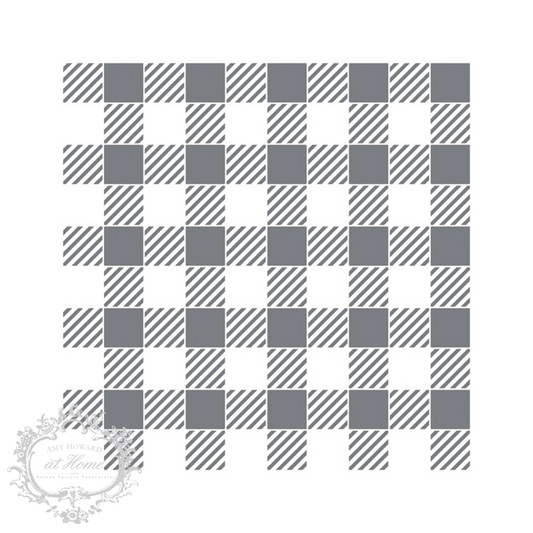 Gingham - Mesh Stencil 12x12