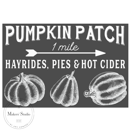 Pumpkins Ahead - Mesh Stencil 12x18