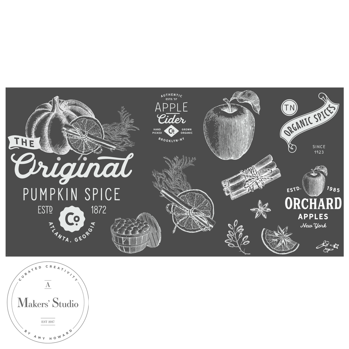 Pumpkin Spice - Mesh Stencil 12x24