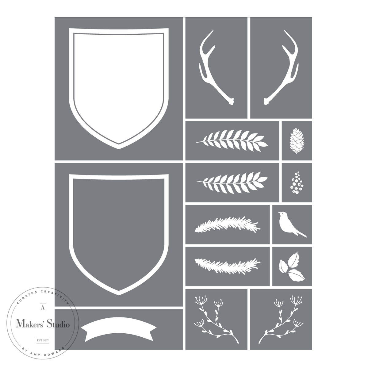 Lodge - Mesh Stencil 8.5 x 11