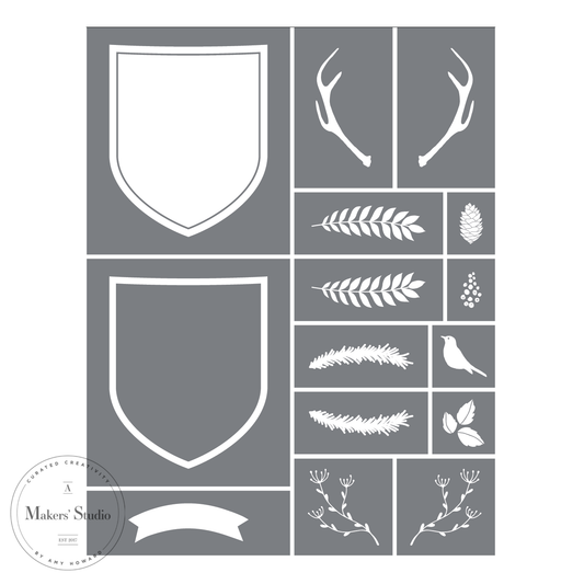 Lodge - Mesh Stencil 8.5 x 11
