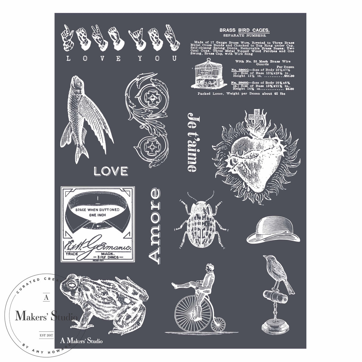 Vintage Oddities - Mesh Stencil 9x12
