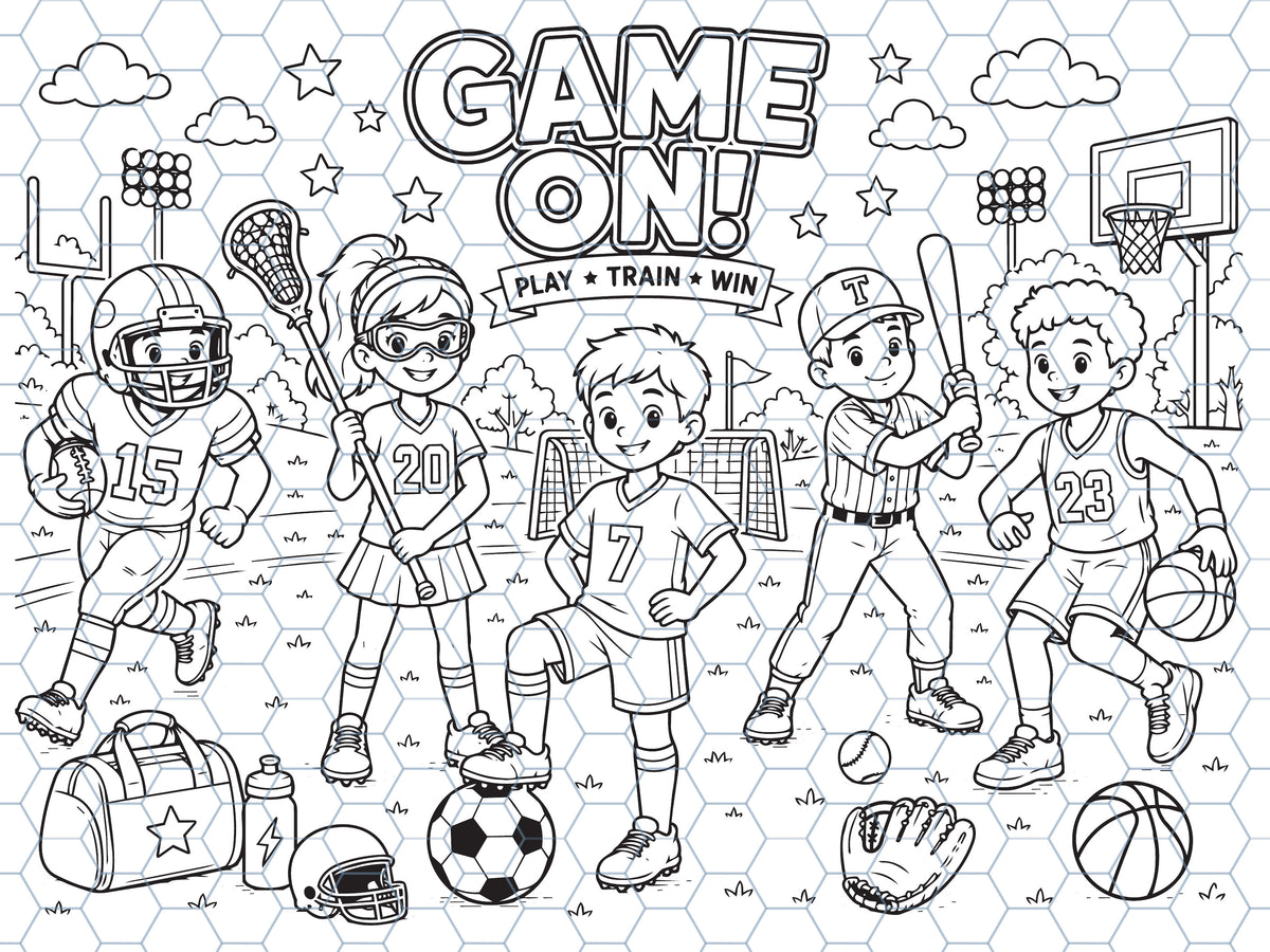 Game On! Reusable Coloring Mat