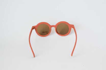 Toddler & Kid Retro Sunglasses - Coral Orange