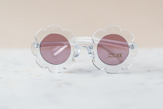 Toddler & Kid Daisy Sunglasses - Clear